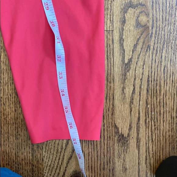 Coral-pink Soma WKND 360 7/8 leggings with hidden pocket, like new. Size L - Picture 13 of 13